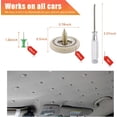 thumbnail image 2 of Yazoeia 60 PCS Car Roof Headliner Repair Kit, Vehicle Roof Snap Rivets Retainer with Installation Tool, Auto Interior Ceiling Cloth Fixing Repair Button, Suitable for Most Cars (Beige CJC912-114778, 2 of 6