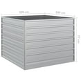 thumbnail image 4 of vidaXL Garden Raised Bed 100x100x77 cm Galvanized Steel Silver, 4 of 4