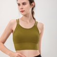 thumbnail image 3 of Ropa interior deportiva, hermoso sujetador de espalda, fitness, running, tirantes finos, camisola, ropa de yoga falsa de dos piezas, top para mujer, 3 of 6