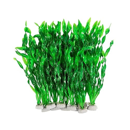 Artificial Seaweed 12in Plants Aquarium Decorations Soft Seaweed Leaves
