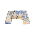 thumbnail image 5 of INSPIRE CHIC Women's Floral Printed Contrast Color Scarf, Skinny Long Hair Ribbon Neck Tie Scarves Neckerchief 95x9cm/37.4x3.5"(LxW) Pink-Blue, 5 of 6