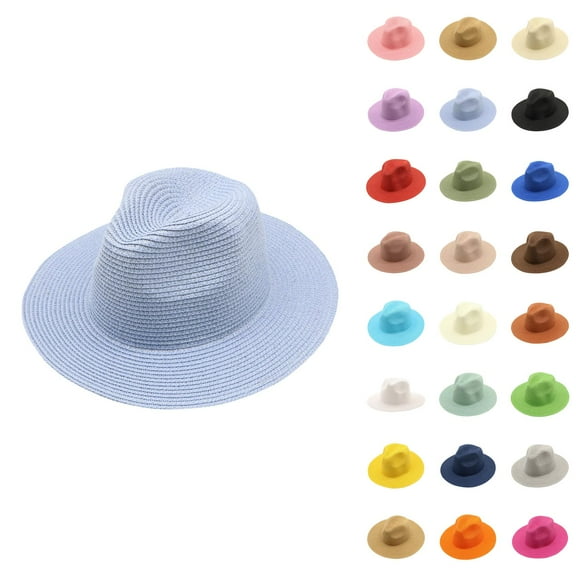 Wide Brim Sun Hats for Women UV Protection – Foldable Straw Hat with Ponytail Hole, Packable Beach Hat, Floppy Hat for Travel, Pool, Gardening, Hiking, Summer Outdoors