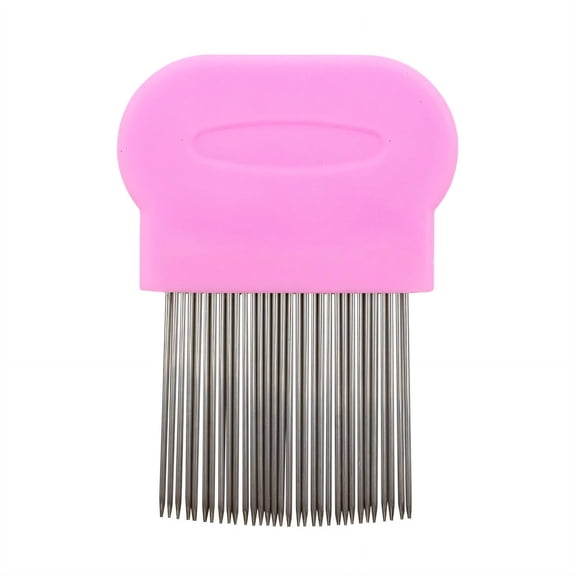 ACDANC Dandruff Comb for Women,Gentle On Scalp Mini Hair Brush,Eliminate Head Lice Lice Comb,Pink