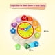 thumbnail image 4 of Reloj De Tiempo De Juguete Para Niños, Tiempo De Madera, Aprendizaje De Formas, Clasificación De Colores, Juego Montessori, Juego De Matemáticas De Educación Temprana Jormftte WRLF-294, 4 of 6