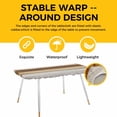 thumbnail image 4 of Vintage Brown Wood Table Cloths for 8 Foot Rectangle Tables, Farmhouse Wooden Plank Rustic Patio Waterproof Elastic Fitted Tablecloths, Washable Rectangular Table Cover for Camping, 4 of 8