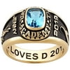 Freestyle, Women's Classic 18kt Gold Plated Sterling Silver Stone Class Ring, High School or College Graduation