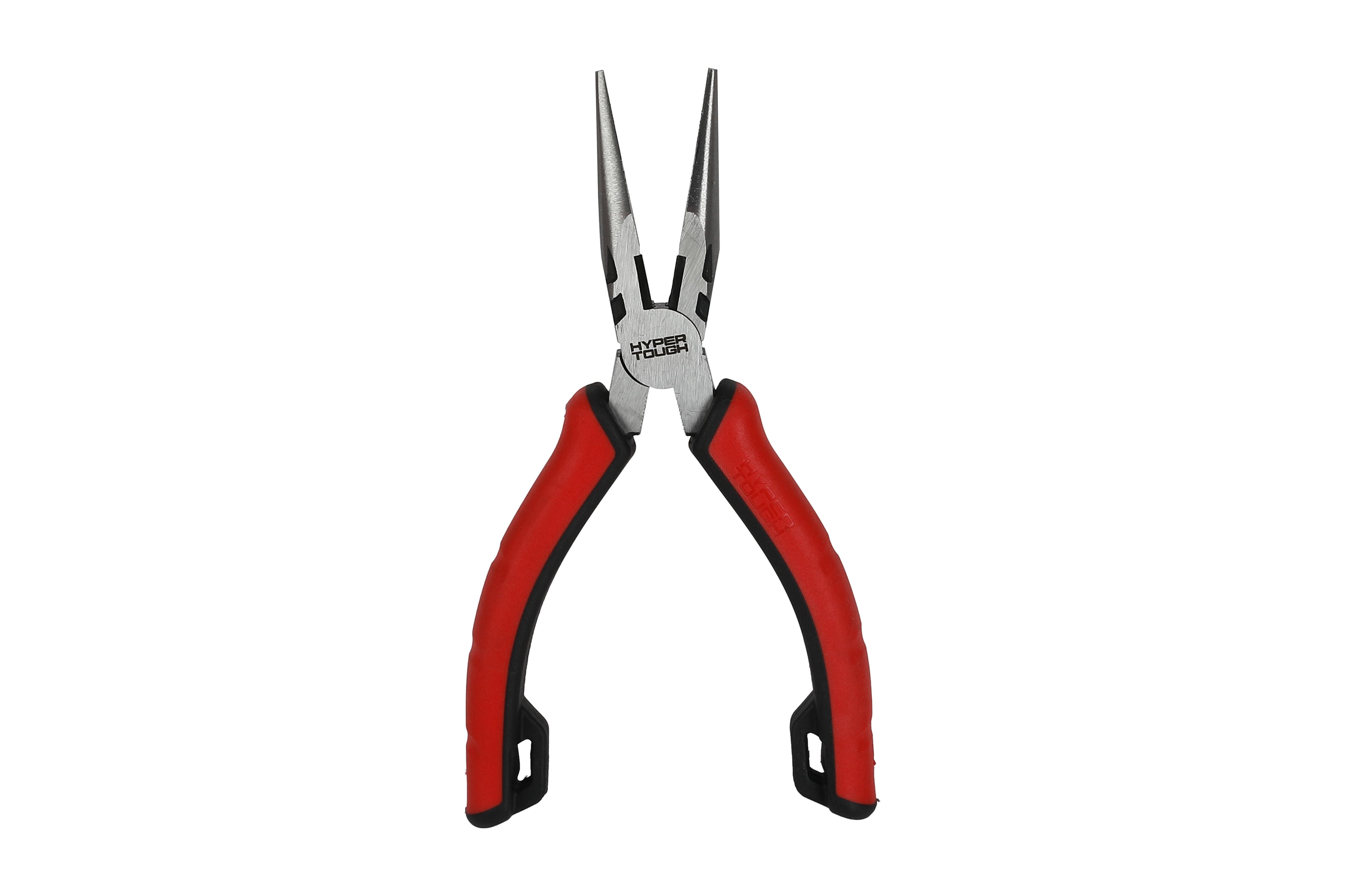 Hyper Tough 6-inch Long-Nose Pliers with Dual Material Comfort Grips
