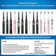 thumbnail image 3 of Cabezales de repuesto para cepillos de dientes (cabezal negro) 5 piezas compatibles con cepillos de dientes eléctricos Fairywill D7/d8/fw507/fw508/fw551/fw2011/fw917/fw959/fw515/seago Sg E9, 3 of 5
