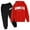 2-Red, variant on Gaexia Girls Fall Outfits Size 10-12 ,Girls Casual Outfits 2 Piece Fashion Printed Hoodie With Soft Pants Playful And Bottoms Comfy Daily Wear For Toddler Youth