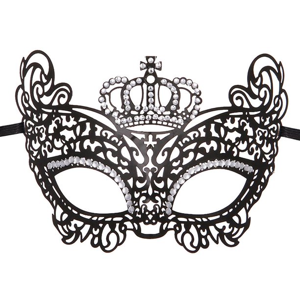 Style1 Máscara de mascarada para mujer, accesorio de disfraces de bar de máscara de fiesta nocturna, máscaras retro