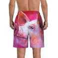 thumbnail image 3 of Naloa Pig Men's Beach Shorts, Surfing shorts, Swim trunks, Quick Dry Swim Trunks for Surfing Beach Fun - Large, 3 of 9
