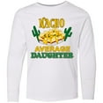 thumbnail image 3 of Inktastic Nacho Average Daughter with Nachos and Cacti Long Sleeve Youth T-Shirt, 3 of 5