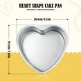 thumbnail image 5 of Heart Shaped Thicken Aluminum Alloy Chocolate Cake Pan DIY Non-Stick Baking Tool, 8inch, 5 of 10