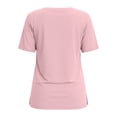 thumbnail image 4 of ZZwxWA Womens Summer Tops Short Sleeve Shirts Trendy V Neck T Shirts for Women Casual Tops, 4 of 4