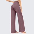 thumbnail image 3 of Yoga Pants Women Wide Leg High Waisted Drawstring Loose Sweatpants with Pockets Gym Workout Soft Lounge Pants​ Straight Leg Lightweight Stretch Casual Hiking Sweatpants Women, 3 of 6