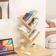 thumbnail image 4 of Buildhom 4-Tier Tree Bookshelf with Shelves, Freestanding Bookcase for Living Room, Bedroom, Home Office, Natural, 4 of 8