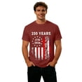 thumbnail image 3 of LIIPEE Men T-Shirts Casual Independence Day We The People 250 Years 1776-2026 Fashion Graphic Short Sleeve Crew Neck T Shirt Male Patriotic Classic Fit Comfortable Breathable Tee Tops,L, 3 of 3