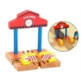 thumbnail image 4 of Accessoires de Station de Train en Bois pour Plateforme de Gare à Gaz, Jouet pour Enfant, Véhicule Ferroviaire, 4 of 6