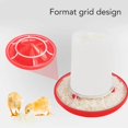 thumbnail image 2 of Poultry Feeder, 9.2x10.2cm Chick Feeder And 8.7x10.2cm Waterer Kit Rotating Sleeve Design Automatic Feeding And Watering Poultry Feeder, 2 of 5