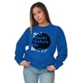 thumbnail image 4 of Sad Music Makes Me Happy Emo Songs Unisex Plus Fleece Graphic Sweatshirt Brisco Brands 3X, 4 of 5