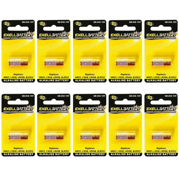 10x Alkaline 12V Battery Compatible with MN21 L1028 8LR932 Garage Door Openers