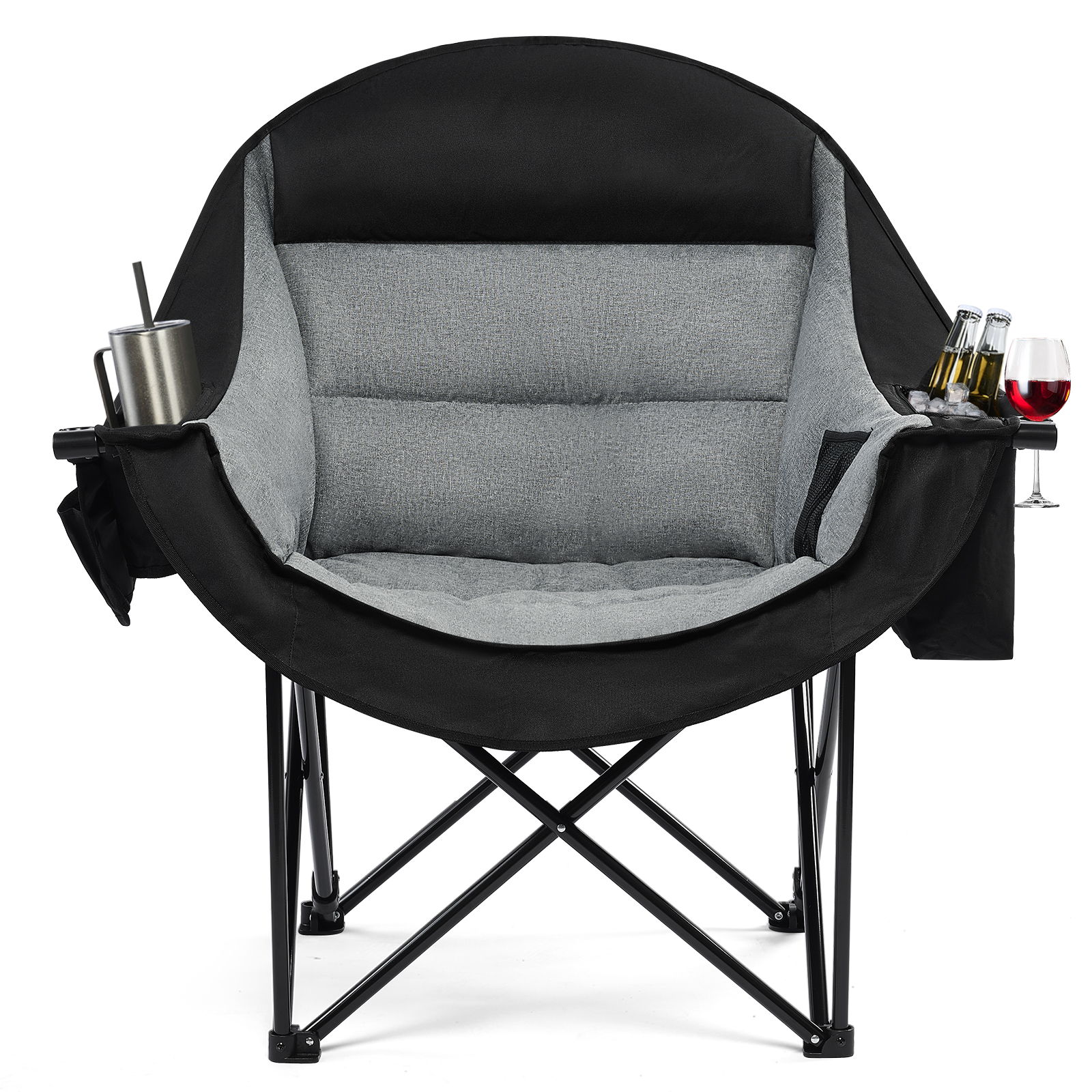 Lot De 2 Housses De Siège De Remplacement Pour Chaise Camping - Tissu Oxford Imperméable Vert Olive 48x35cm