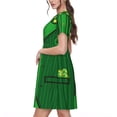 thumbnail image 2 of Balery St Patrick's day Vestidos sueltos de manga corta para mujer, vestidos de verano 2025, vestidos casuales de corte A con vuelo., 2 of 6