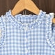 thumbnail image 5 of Top de Encaje de Manga Corta con Pantalones Acampanados, Lindo Conjunto de Dos Piezas para el Conjunto de Pantalones Cortos de Bebé, Poliéster Suave para el Sueño Y el Ocio Diario, 5 of 7