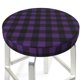 thumbnail image 3 of Disketp Purple Black Plaid Funda Redonda para Taburete, Funda de Cojín para Silla de Bar Suave y Elástica-13 inch, 3 of 7