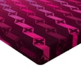 thumbnail image 2 of Ambesonne Magena Fitted Sheet, Abstract Striped Art, Full Size, Magenta, 2 of 3