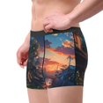 thumbnail image 2 of Pofeuu Twilight Canal Reflection Print Men’s Boxer Briefs, Moisture-Wicking Underwear, Regular,Trunk-XX-Large, 2 of 5