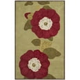 thumbnail image 2 of Martha Stewart Red Rose Floral Area Rug, Dill, 2'6" x 4'3", 2 of 3