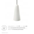 thumbnail image 6 of Modway Beacon 1-Light Pendant Light in Opal Satin Brass, 6 of 7