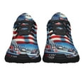 thumbnail image 5 of We Wish You Ameri ChriStas Santa American flag Shoes Sneakers Black Size 4, 5 of 7