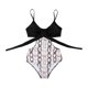 thumbnail image 2 of Traje de baño de una pieza con tirantes para mujer, traje de baño delgado con cintura hueca y escote en V bajo Nituyy GL714-YZ15728C4, 2 of 5