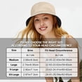 thumbnail image 7 of Vetpw Fishing Hat, Fishing Hat Large Bucket Hat Cotton Reversible Sun Hat Summer Hat Bucket Hat for Men and Women, XL, 7 of 7