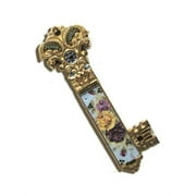 Judaica Kingdom MD-KEY-FRVR-BL Roses Forever Key Mezuzah