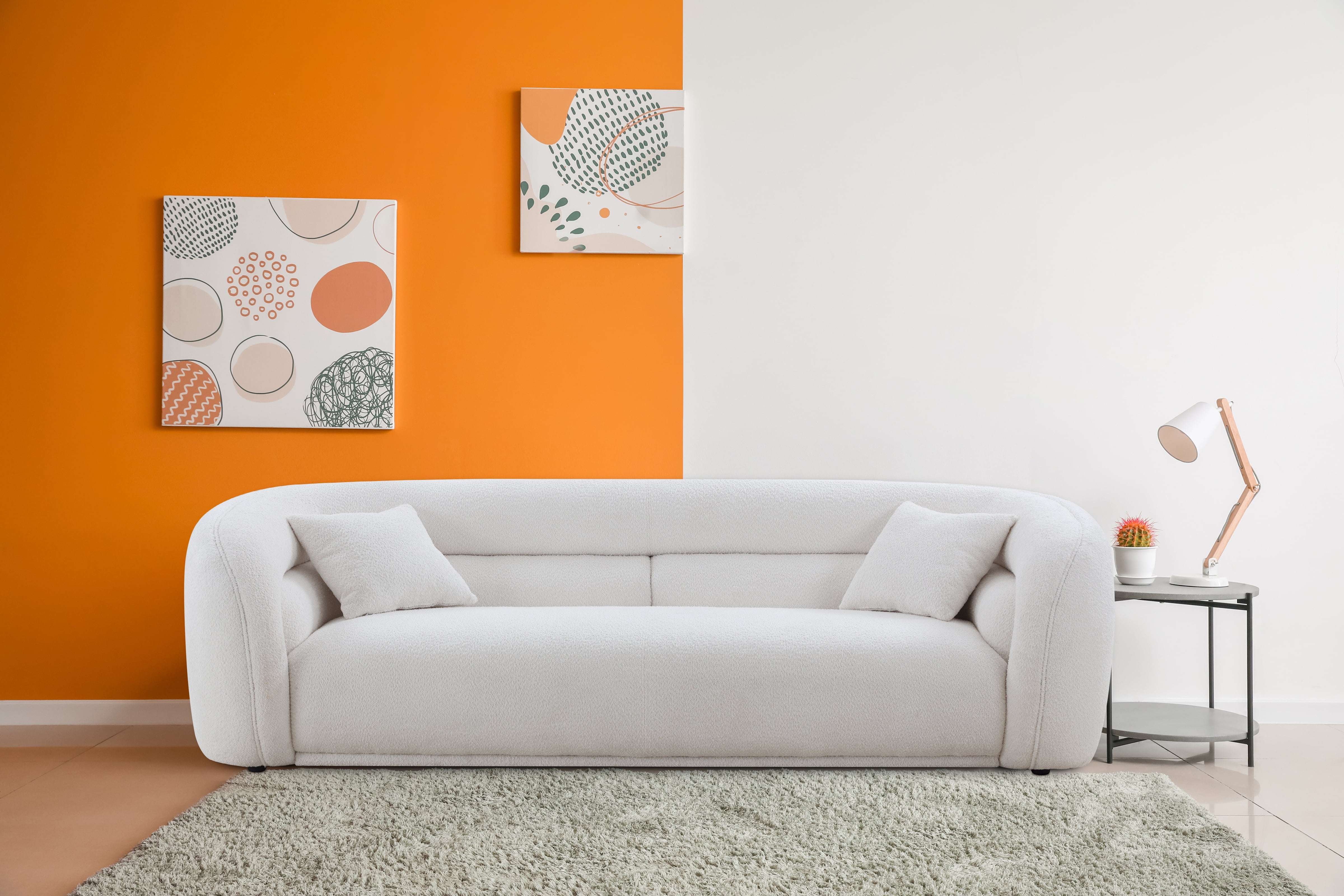 Williamspace 90.6" Modern Velvet Curved Sofa Couch,Luxury Boucle Fabric