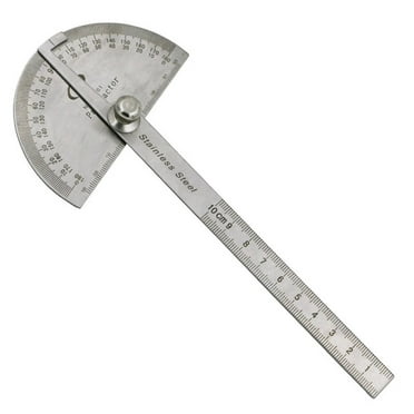Steel Protractor Angle Finder Rule Measure Tool For Machinist Designer