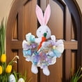 thumbnail image 4 of Corona de Puerta Delantera de de Pascua, Corona Artificial, Decoración de Pascua, Guirnalda Decorativa Bonita de Conejo de Pascua para Ventan Azul, 4 of 7
