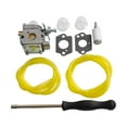 thumbnail image 1 of Feimier String Trimmer Carburetor Kit 9 Piece Set WS2200 WC210 Replacement for CMXGTAMD25CC CMXGTAMD25SC with Gaskets, Primer Bulb, Fuel Hose, Filter, 1 of 11