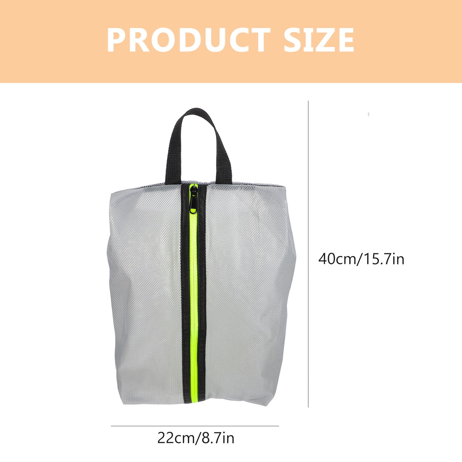 Raindrops Grey Athletic Shoe Storage Bag Sneaker Holder Travel Organizer 40x22cm Carrying Case