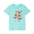 thumbnail image 1 of RXIRUCGD 2025 Vêtements d'Été pour Enfants T-shirt Imprimé Mode Mignon Col Rond Manches Courtes, 1 of 5