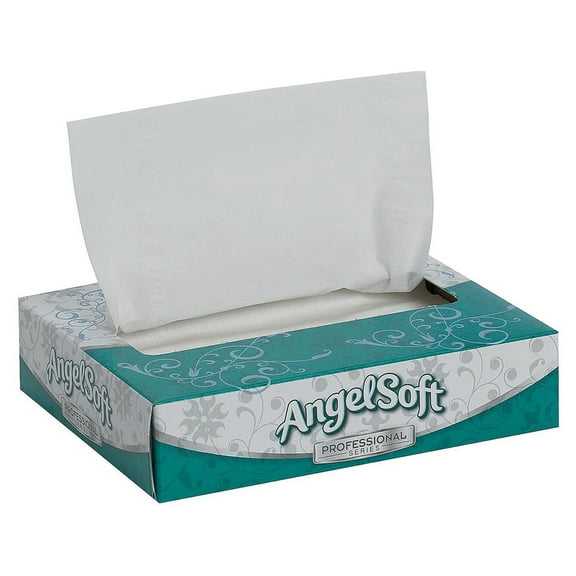 Angel Soft Professional Series 2-Ply Facial Tissue Flat Box 50 Count, 1 Flat Box