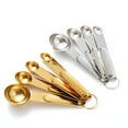 thumbnail image 3 of ACDANC Stainless Steel Measuring Cups,Measuring Cup Spoon Set,Kitchen Accessories 8 PCS (Gold), 3 of 7