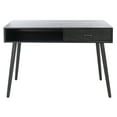 thumbnail image 5 of SAFAVIEH Remy Mid-Century 1 Drawer Writing Desk, Black, 5 of 14