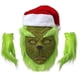 thumbnail image 4 of Disfraz de Grinch, disfraz de Navidad, disfraz de Papá Noel para adultos, conjunto + máscara, 4 of 4