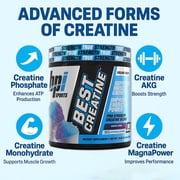 BPI Sports Best Creatine - Creatine Monohydrate, Himalayan Salt - Strength, Pump, Endurance, Muscle Growth, Muscle Definition - No Bloat - Snow Cone - 50 servings - 10.58 Ounce