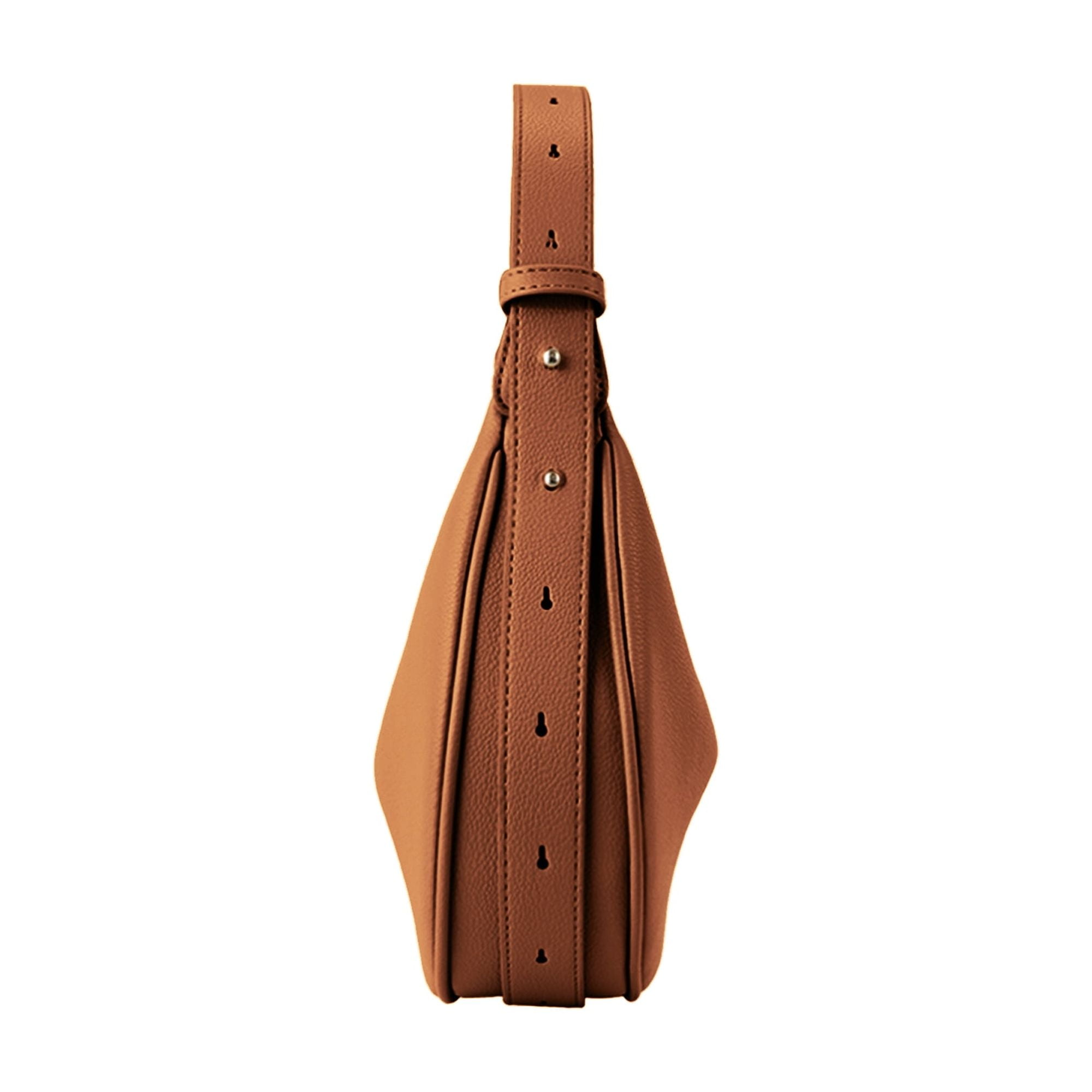 Badiya Crescent Shoulder Bag for Women Trendy Leather Crossbody Hobo Purse Vegan Clutch Handbag with 3 Adjustable Strap