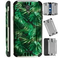 thumbnail image 1 of WORLD ACC Silver Guard Compatible with Cricket Icon | AT&T Radiant Core Case Slim Hybrid Phone Cover (Black Tropical, 1 of 3